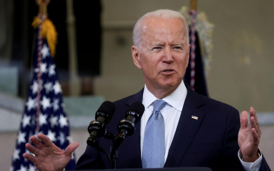 U.S. President Joe Biden delivers remarks on actions to protect voting rights in a speech at National Constitution Center in Philadelphia, Pennsylvania, - Reuters