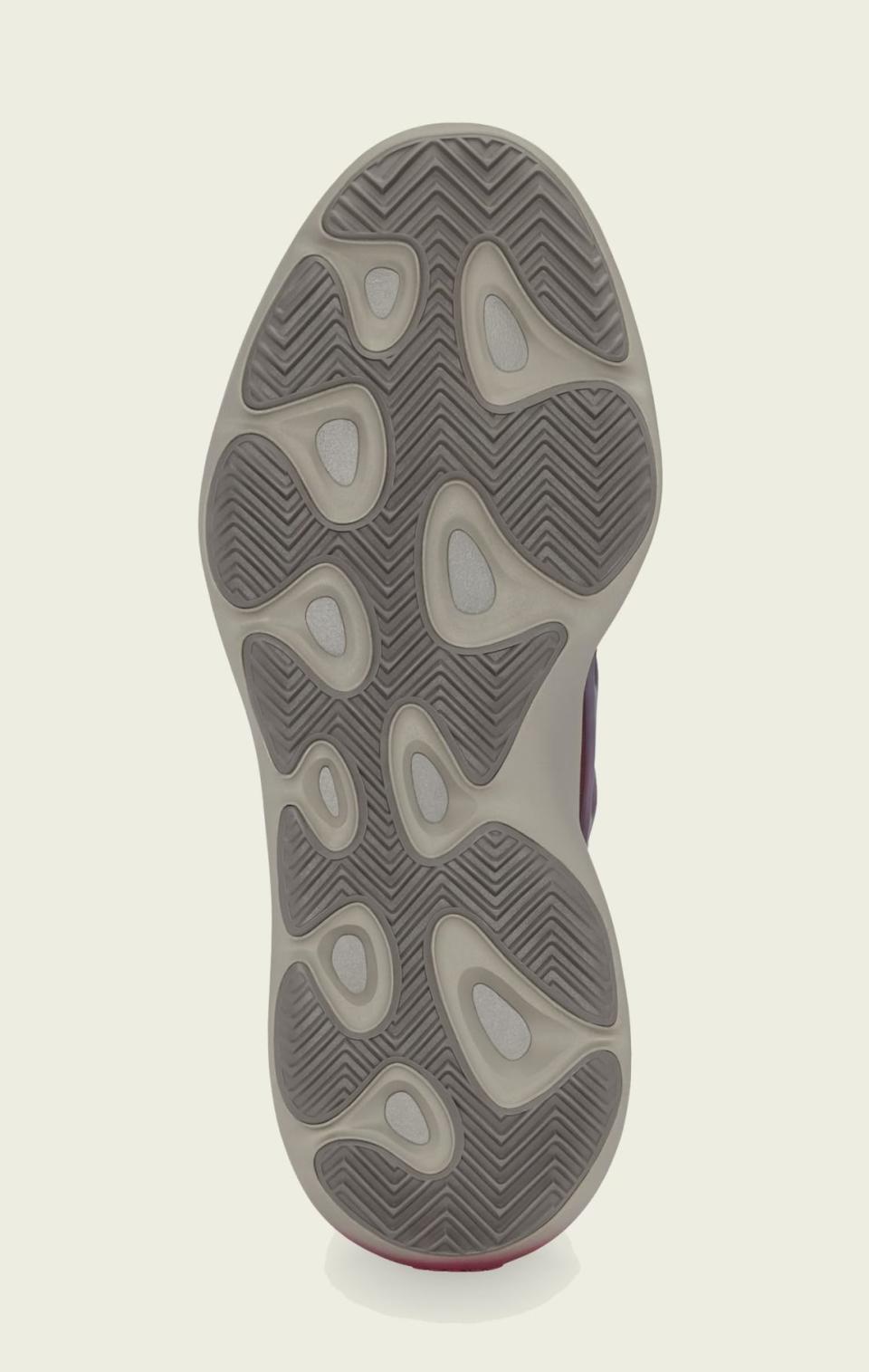 The outsole of the Adidas Yeezy 700 V3 “Fade Carbon.” - Credit: Courtesy of Adidas