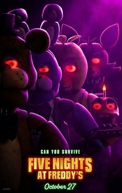 “Five Nights at Freddy’s” movie poster.