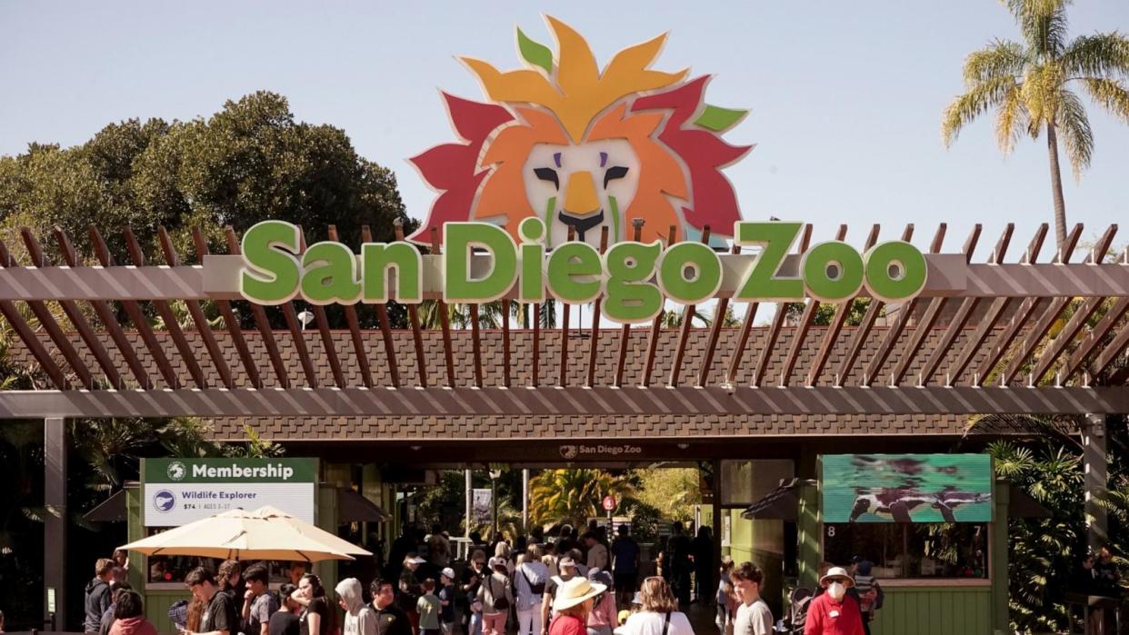 PHOTO: People visit the San Diego Zoo in San Diego, California, Feb. 22, 2024. (Zeng Hui/Xinhua via Getty Images)