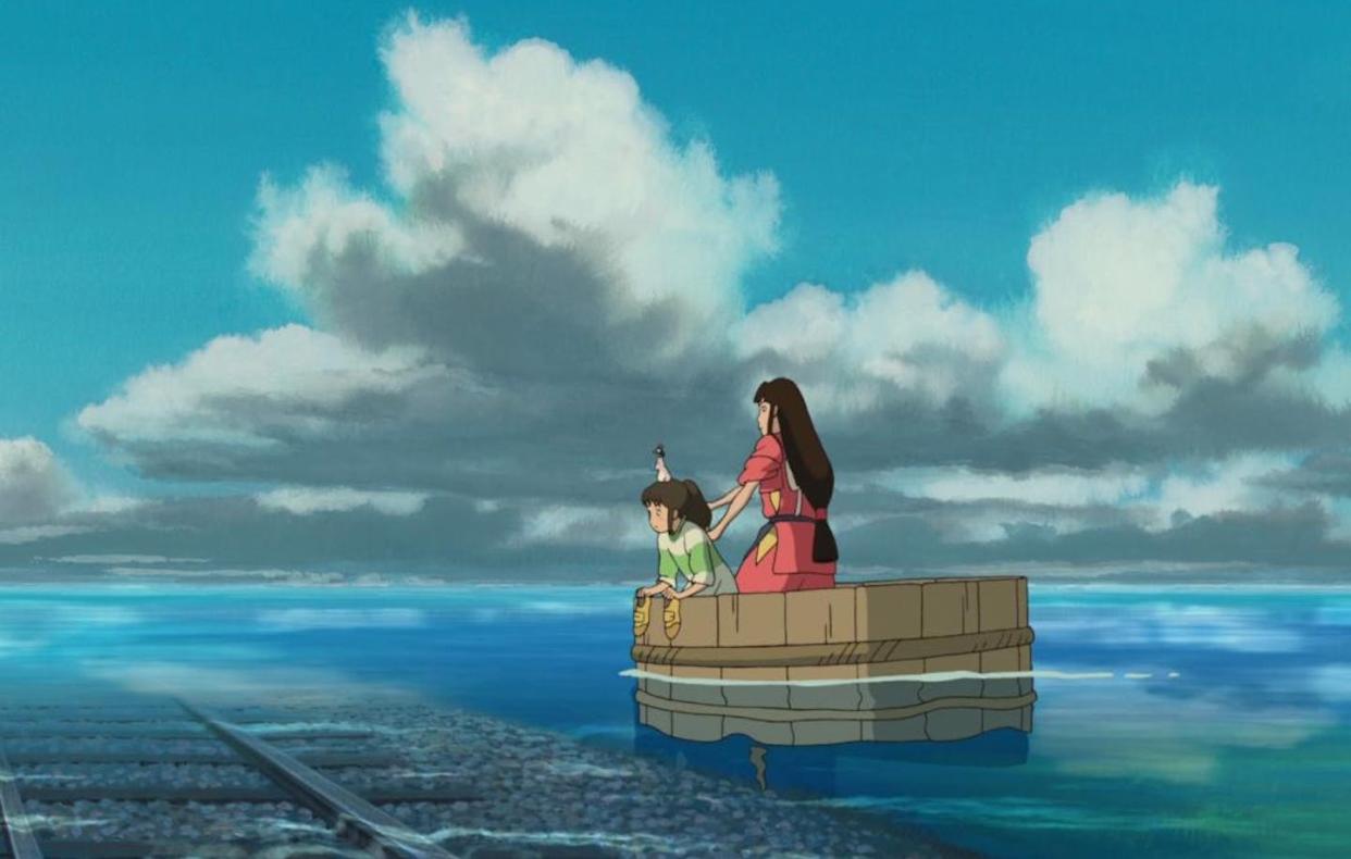 Critics praised the film for its stunning visuals. <a href="https://film-grab.com/wp-content/uploads/photo-gallery/Spirited_Away_051.jpg?bwg=1569839416" rel="nofollow noopener" target="_blank" data-ylk="slk:Studio Ghibli;elm:context_link;itc:0;sec:content-canvas" class="link ">Studio Ghibli</a>