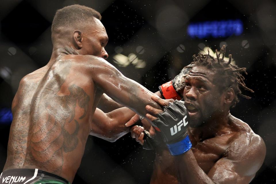 Israel Adesanya rarely look in danger during his fifth title defence (Getty Images)