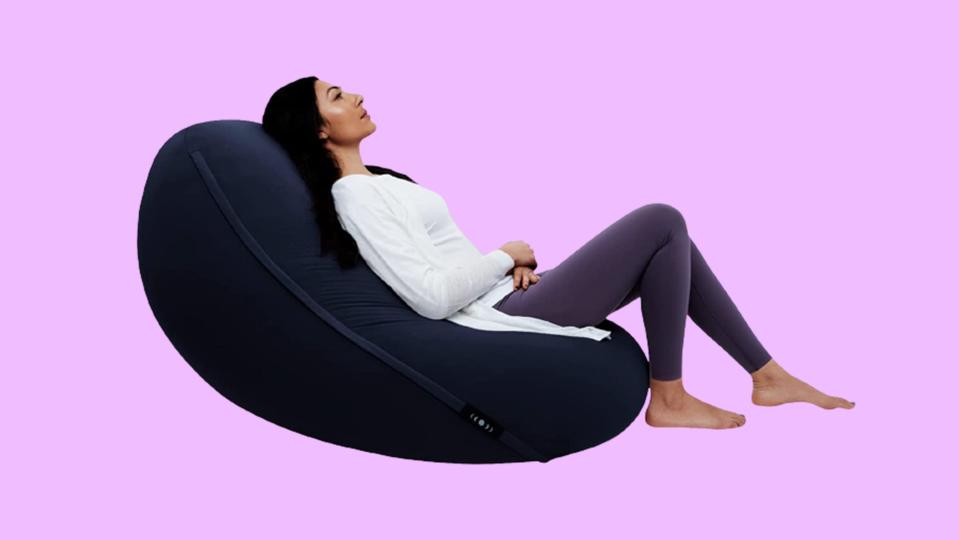 Moon Pod Zero-Gravity beanbag chair is one of the coziest seats you'll ever experience.