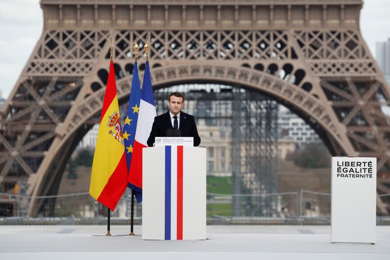 Ceremony to honour victims of terror attacks in Europe in Paris