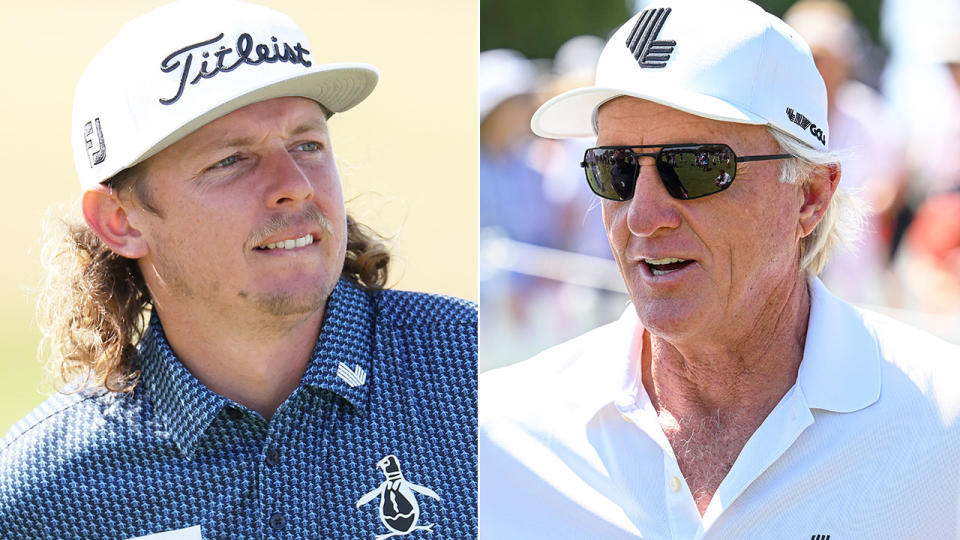 Cameron Smith wants Greg Norman to maintain a prominent role in LIV Golf into the future. Pic: Getty