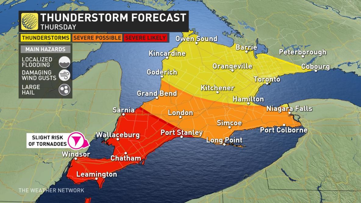 Rough overnight severe storms likely in southwest Ontario