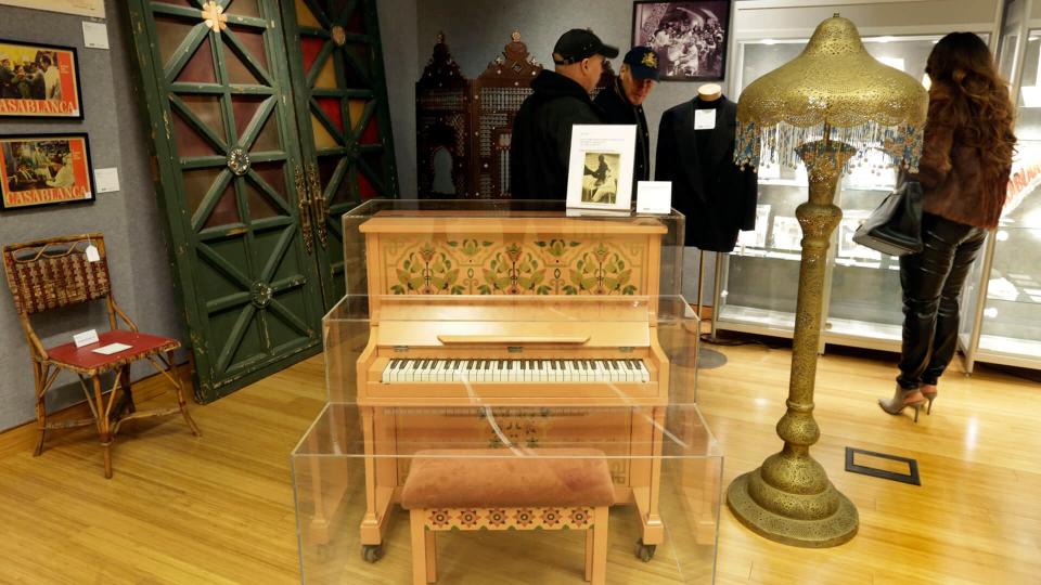 Photo by Richard Drew/AP/REX/Shutterstock This Nov. 21, 2014 photo shows the piano on which Sam plays 