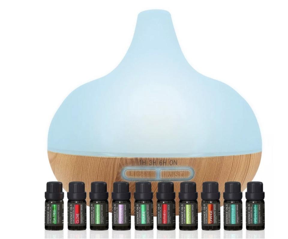 The diffuser with the oils