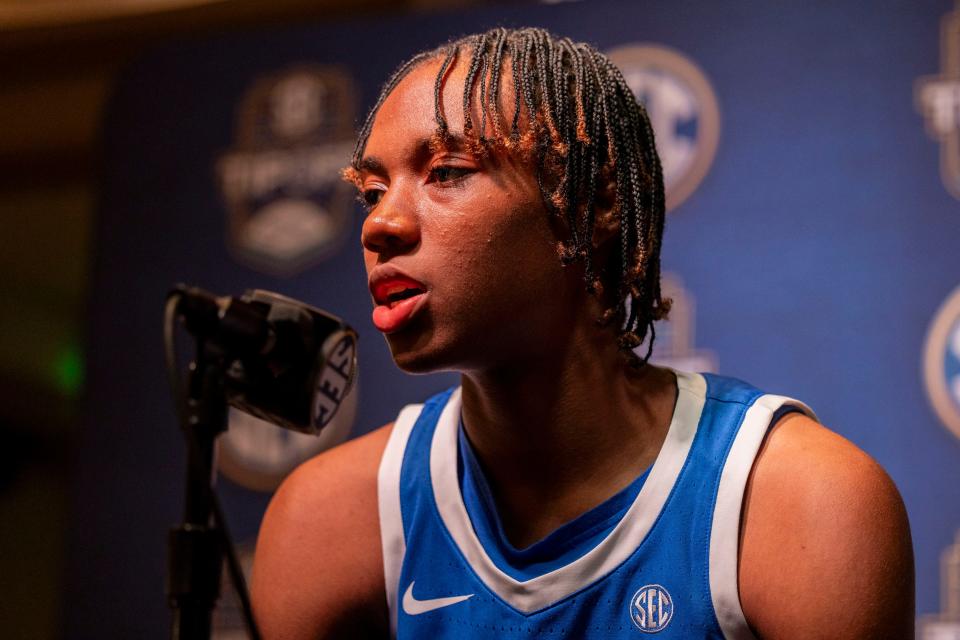 Ajae Petty led Kentucky with 14.2 points and 10.6 rebounds in 2023-24 and started all 32 games.