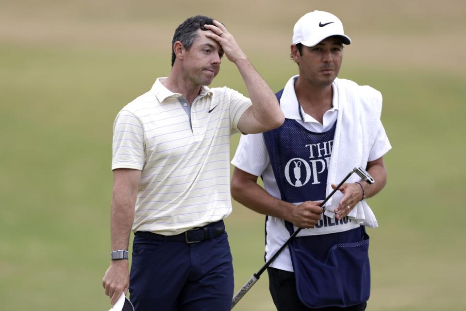 It was not to be for Rory McIlroy, left (Richard Sellers/PA) (PA Wire)