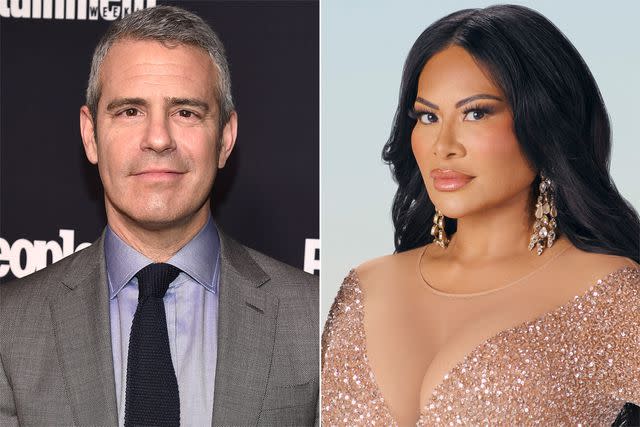 <p>Bryan Bedder/Getty Images; Chris Haston/Bravo via Getty Images</p> Andy Cohen and Jen Shah