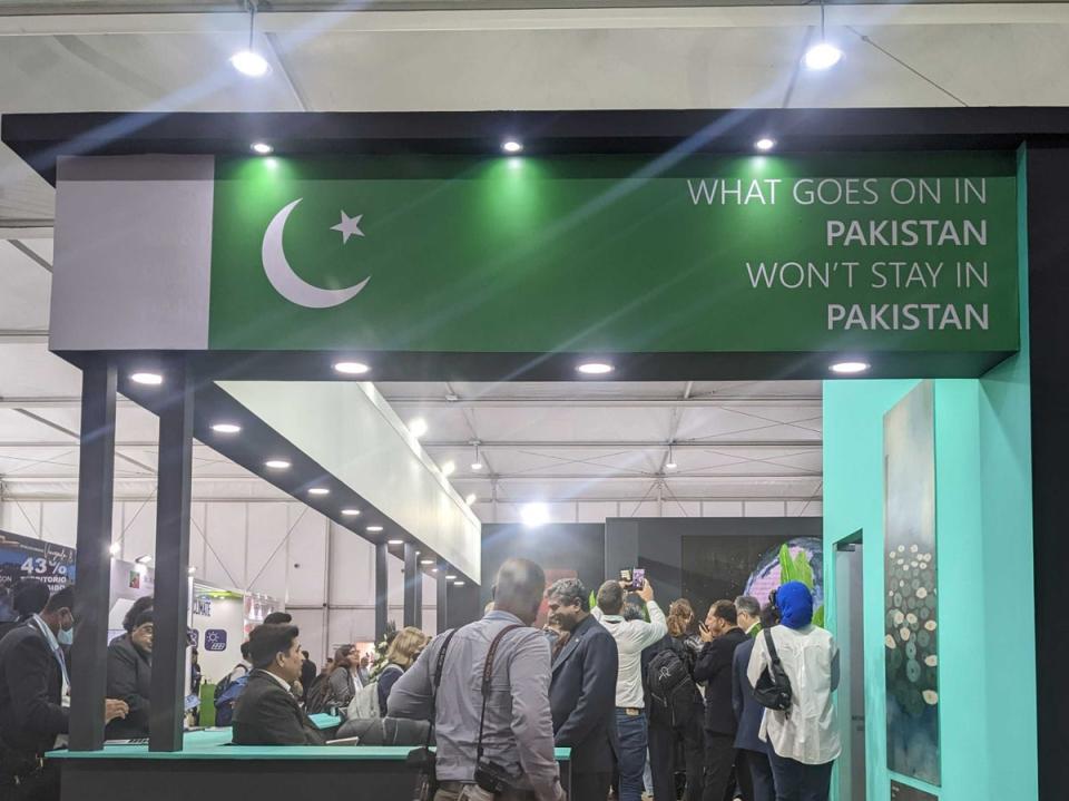 ‘What goes on Pakistan won’t stay in Pakistan’ Islamabad’s pavilion at the Cop27 summit displays a bleak message (Stuti Mishra/The Independent)