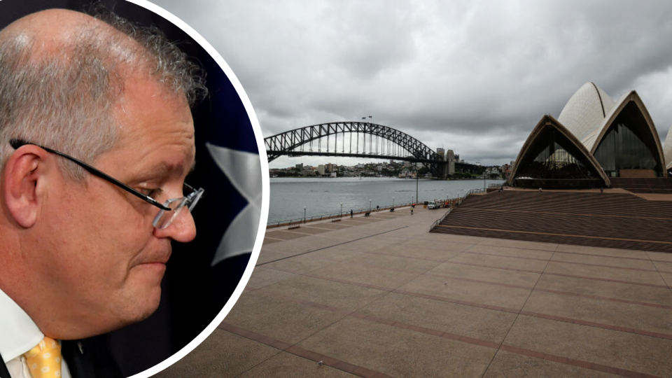 Sydney's most popular tourist spot is a ghost town. (Source: Getty)