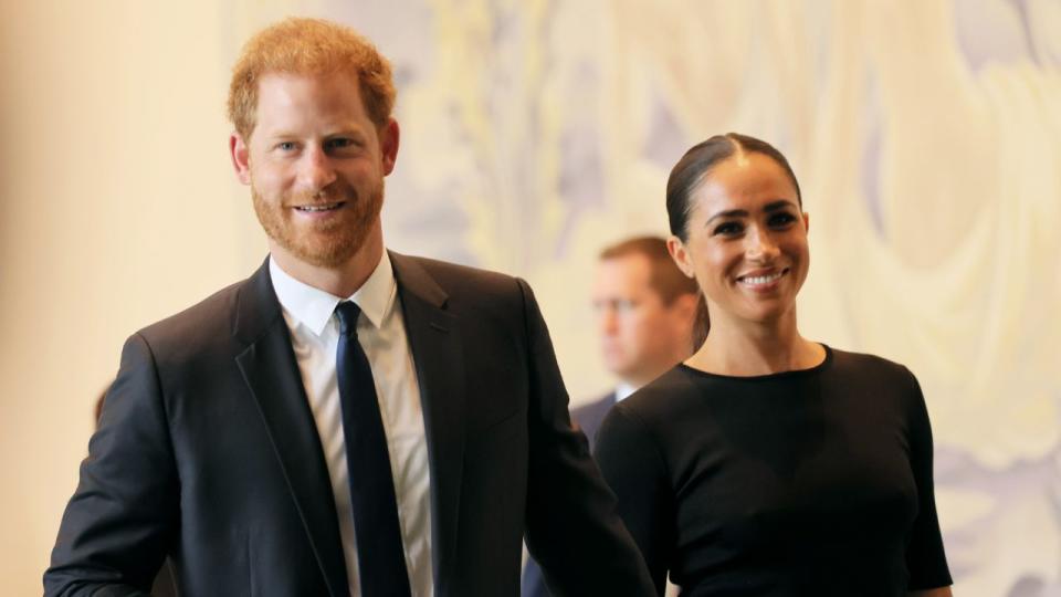 Prince Harry, Duke of Sussex and Meghan, Duchess of Sussex. Michael M. Santiago/Getty Images.