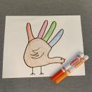 <p>Draw on the waddle and snood with red and orange markers. Then impress your friends with the fact that you actually know what those turkey parts are called.</p>