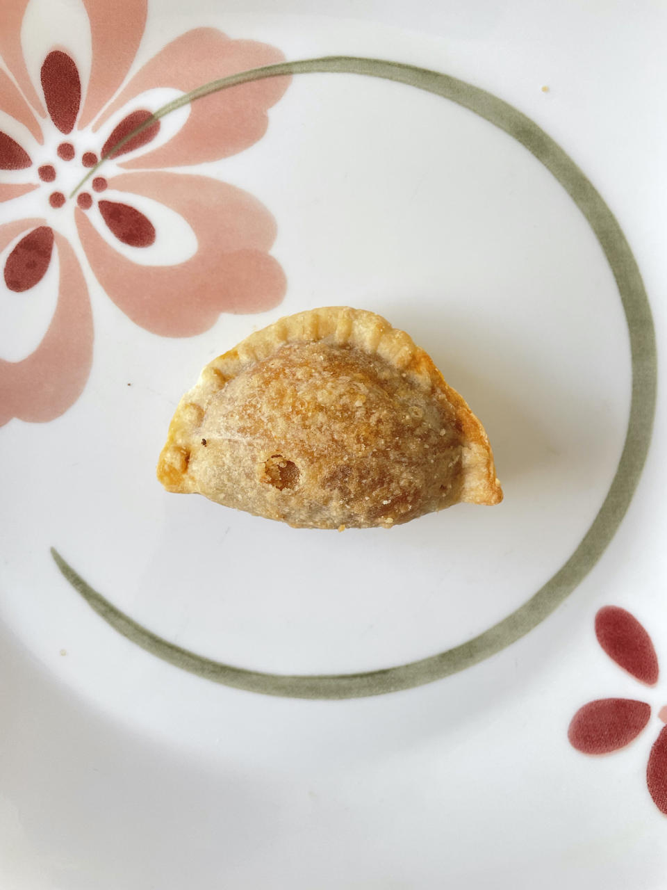 An empanada on a plate