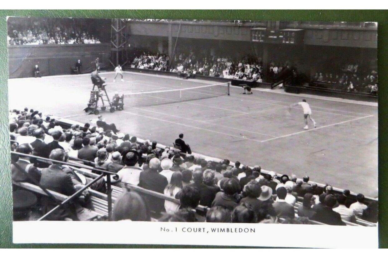 Vintage Postcard PPC, Tennis, Wimbledon No 1. Court.