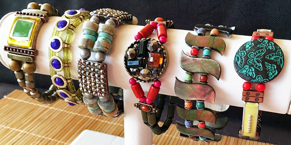 Bracelets by Jeweler Colleen Kuckleman.