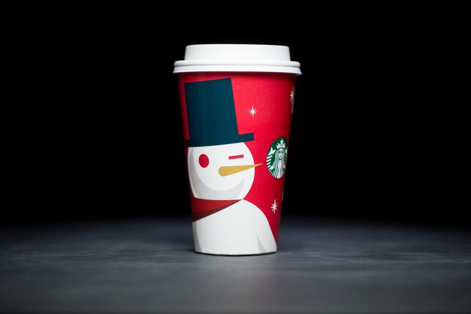 Starbucks holiday cups 2012