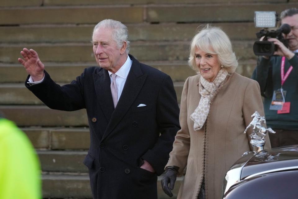 Charles and Camilla in Bolton on 20 January (Getty Images)