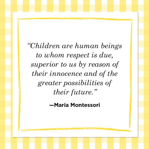 <p>“Children are human beings to whom respect is due, superior to us by reason of their innocence and of the greater possibilities of their future.” </p>