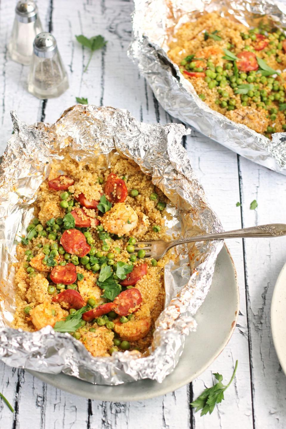 Quinoa Paella Foil Packs