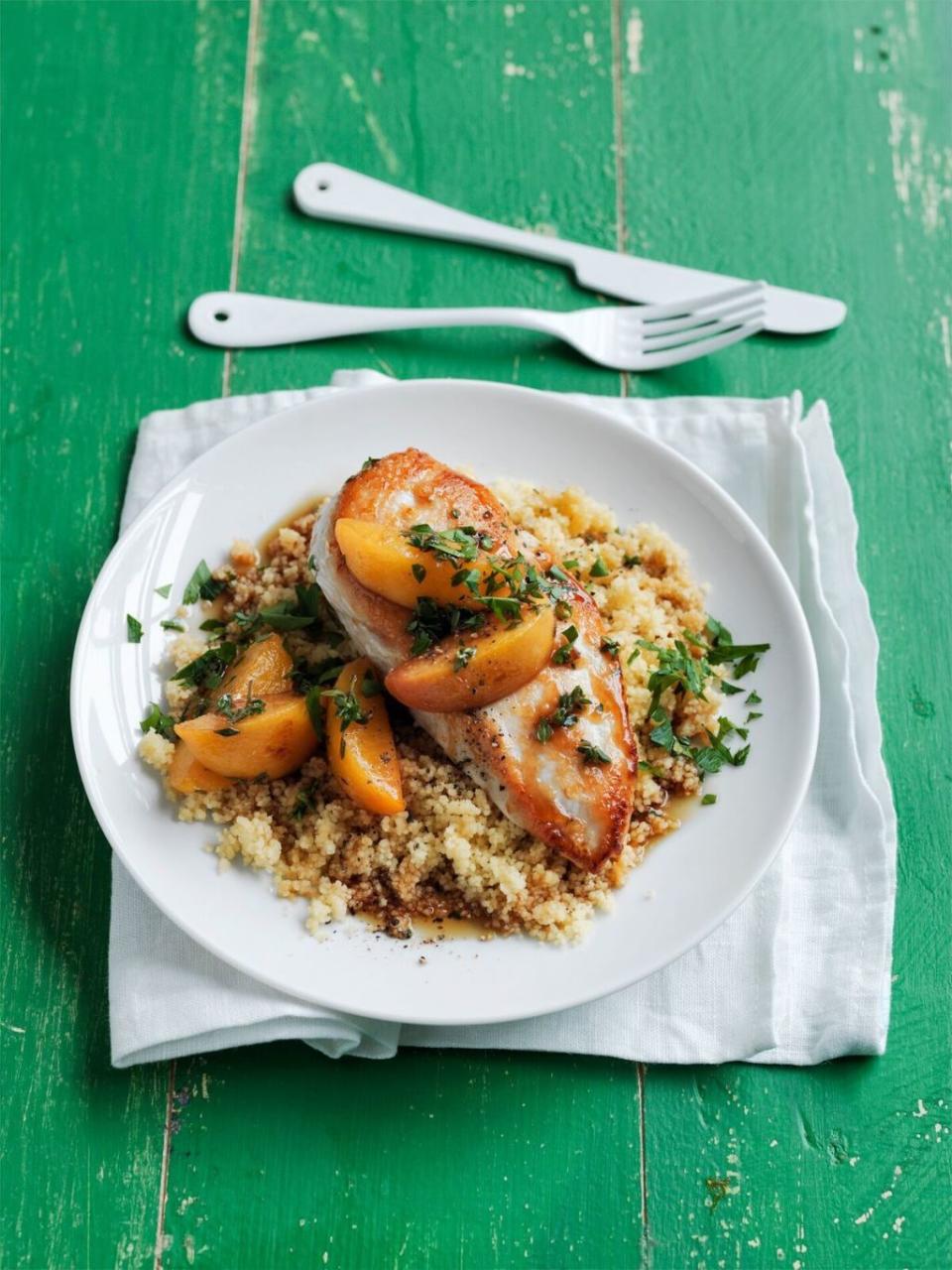 Chicken with Peaches and Ginger