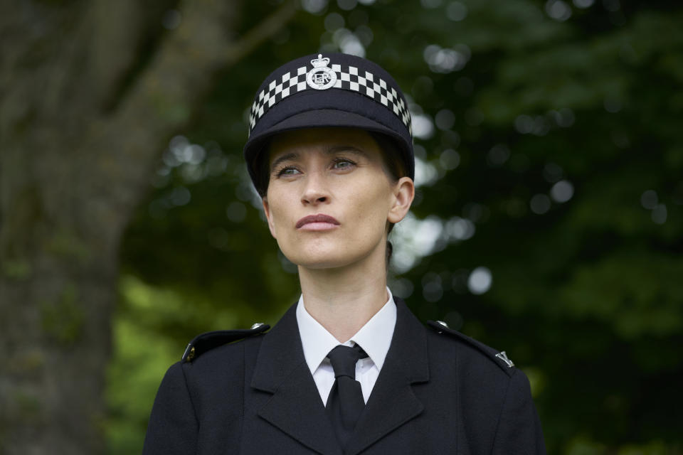 Charley Webb plays WPC Anna Lawson in The Long Shadow episode 2