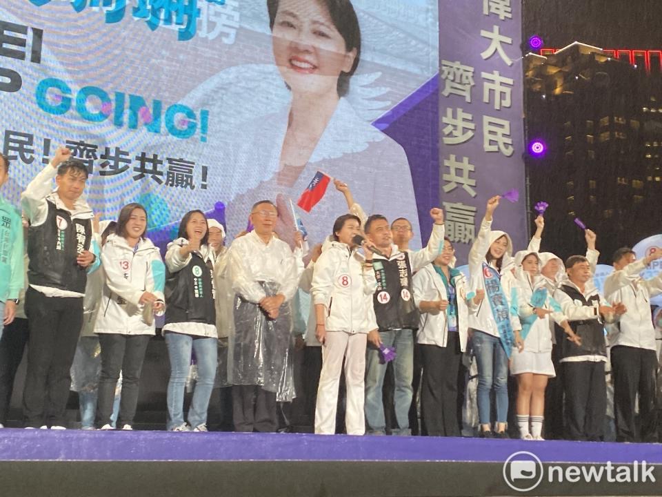 無黨籍台北市長候選人黃珊珊選前之夜。&nbsp;&nbsp;&nbsp;圖：周煊惠 / 攝