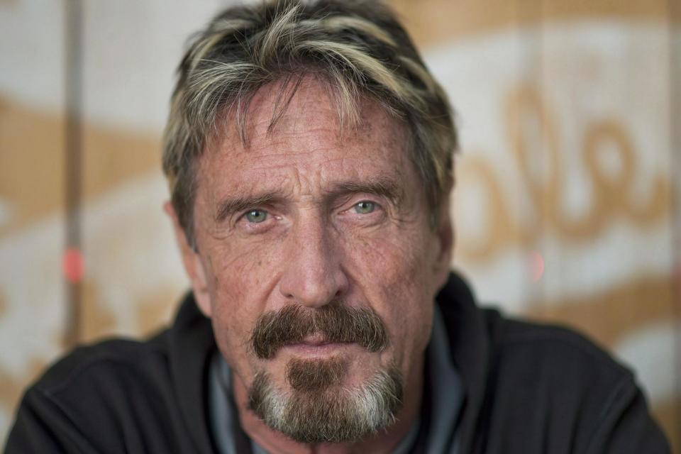 Tech tycoon John McAfee claims he was arrested in Norway Photo by Canadian Press/REX: Rex Features