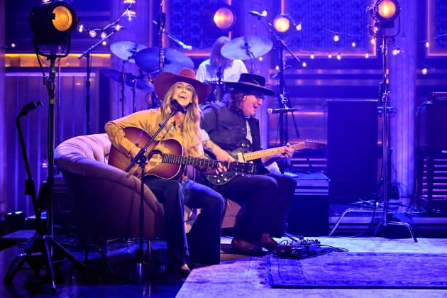 Lainey Wilson performs on 'The Tonight Show.'  - Credit: Todd Owyoung/NBC via Getty Image