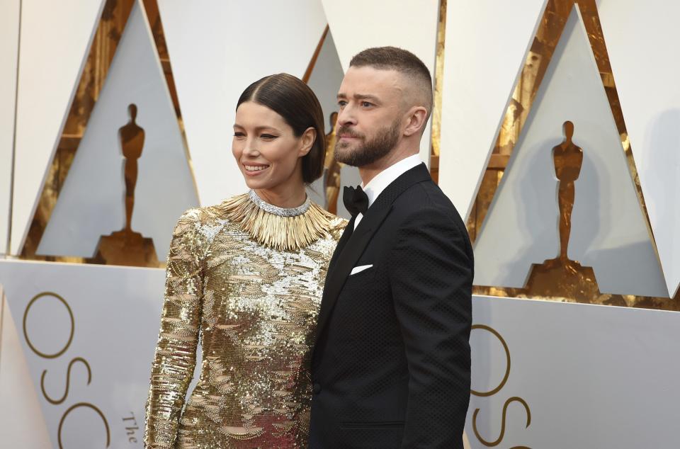 Was wohl Timberlakes Ehefrau Jessica Biel zur Beeren-Entdeckung ihres Mannes sagt? (Bild: Jordan Strauss/Invision/AP Kopie)