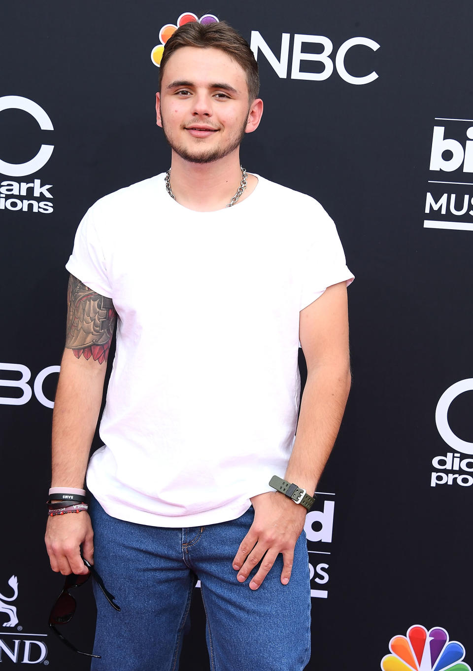 Prince Jackson arrives at the 2018 Billboard Music Awards at MGM Grand Garden Arena on May 20, 2018, in Las Vegas, Nev. (Photo: Getty Images)