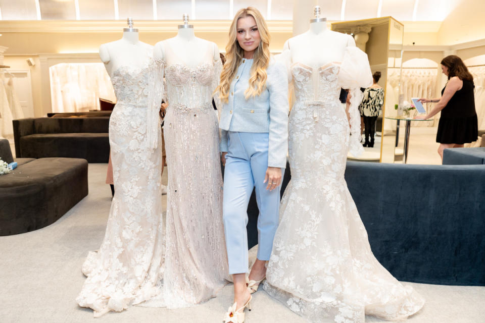 Lindsay Hubbard and her 3 unused gowns<p>Photo: Courtesy of Kleinfeld</p>