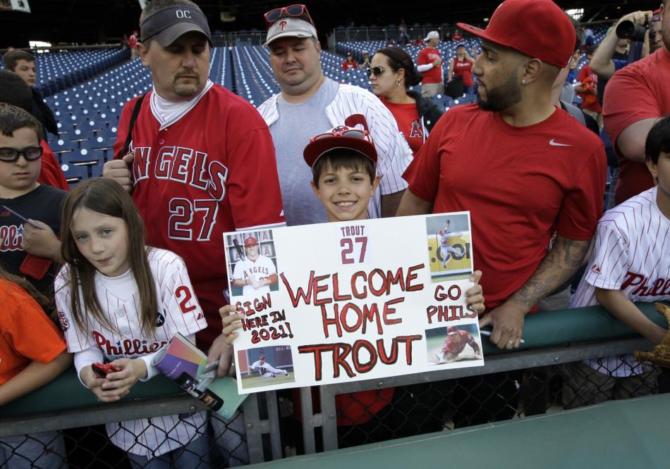 Mike Trout Signed LE Angels Players Weekend Kiiiiid Jersey