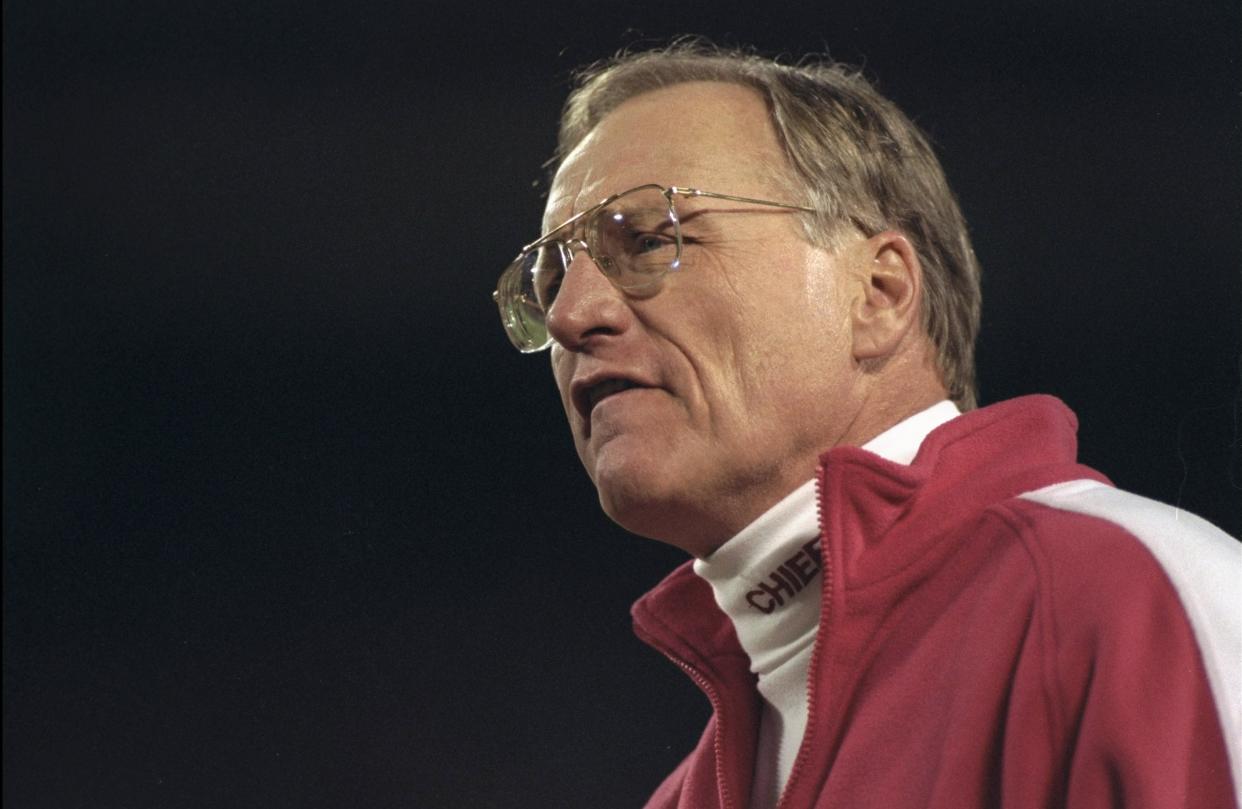 Marty Schottenheimer coached for four teams and didn't have a losing record for any of them. (Credit: Matthew Stockman /Allsport(