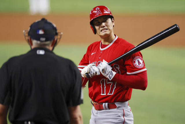 MIAMI, FL - JULY 05: Los Angeles Angels designated hitter Shohei