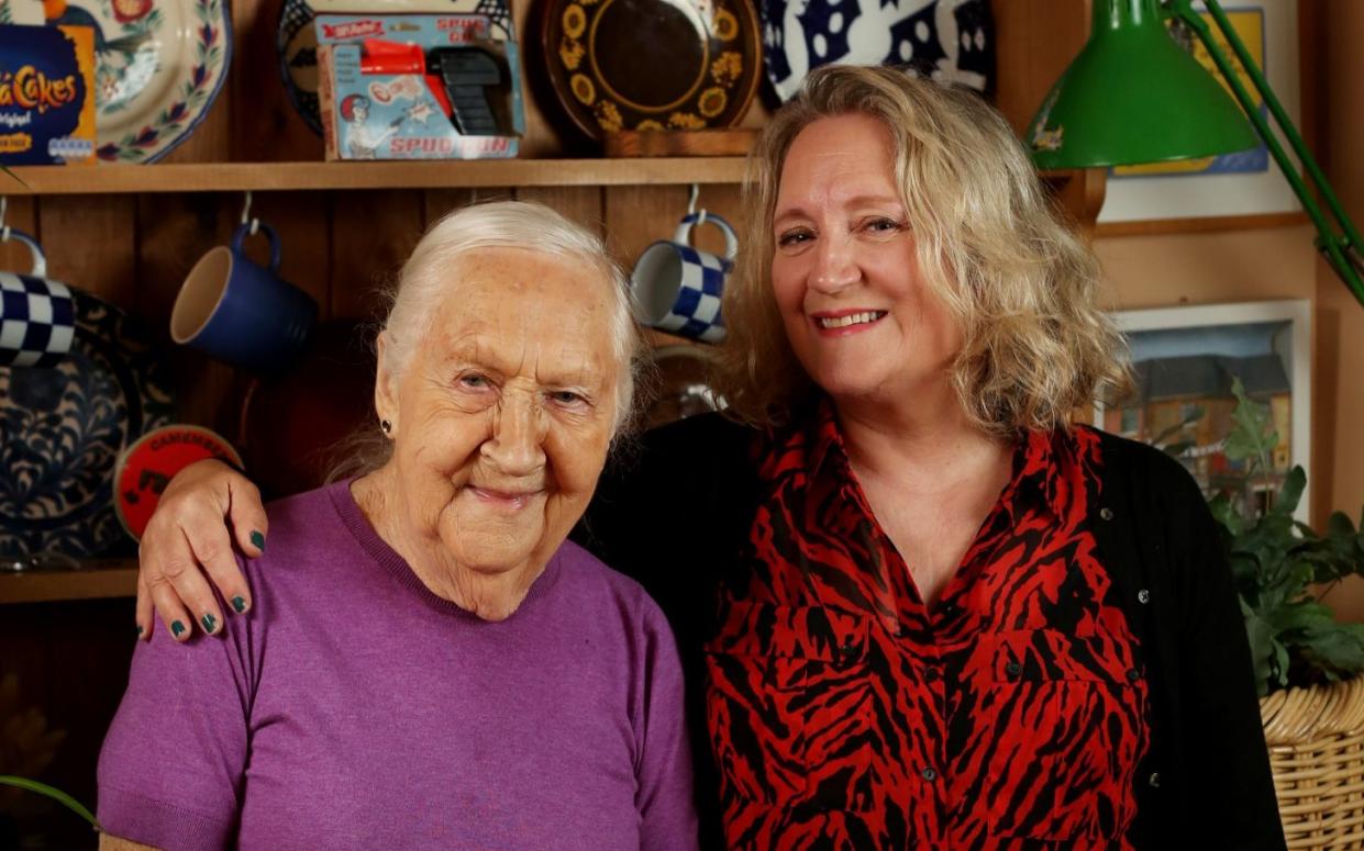 Marina Gask (right) with her mother Jeanne Gask, in south west London