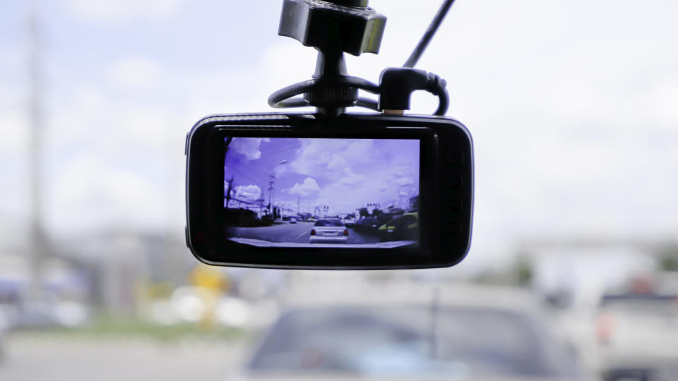 Dashcam on the front windscreen. Source.Getty Images