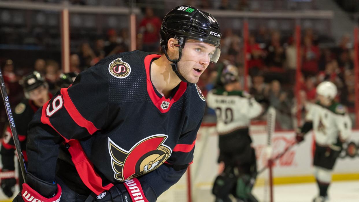 Ottawa Senators forward Josh Norris could miss the rest of the 2022-23 season after suffering a shoulder injury in a win against the Arizona Coyotes on Saturday. (Reuters)