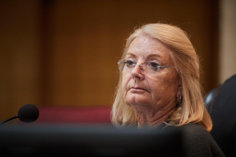 Arizona Senate President Karen Fann (R-D1) addresses the Senate on June 23, 2022.