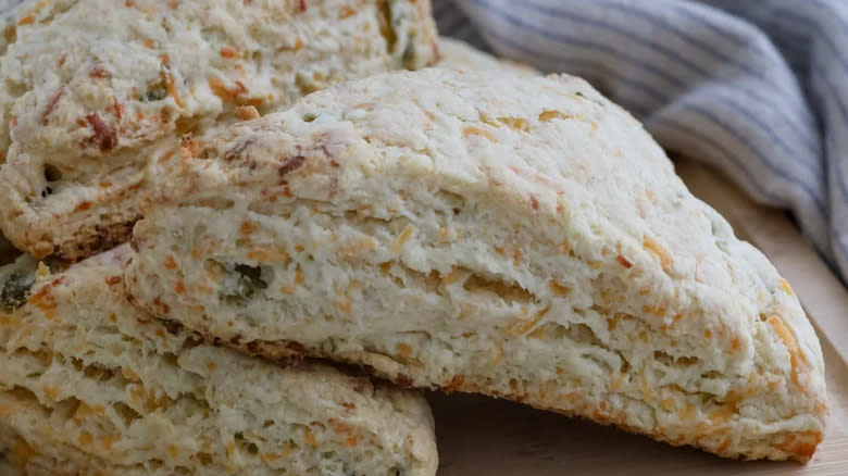 cheddar jalapeño honey scones