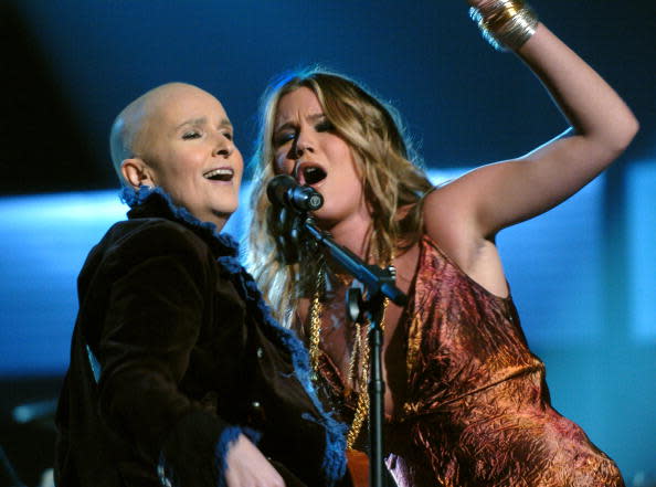 <div class="inline-image__caption"><p>Melissa Etheridge and Joss Stone perform “Piece of My Heart,” a tribute to Janis Joplin.</p></div> <div class="inline-image__credit">L. Cohen/WireImage for The Recording Academy/Getty</div>