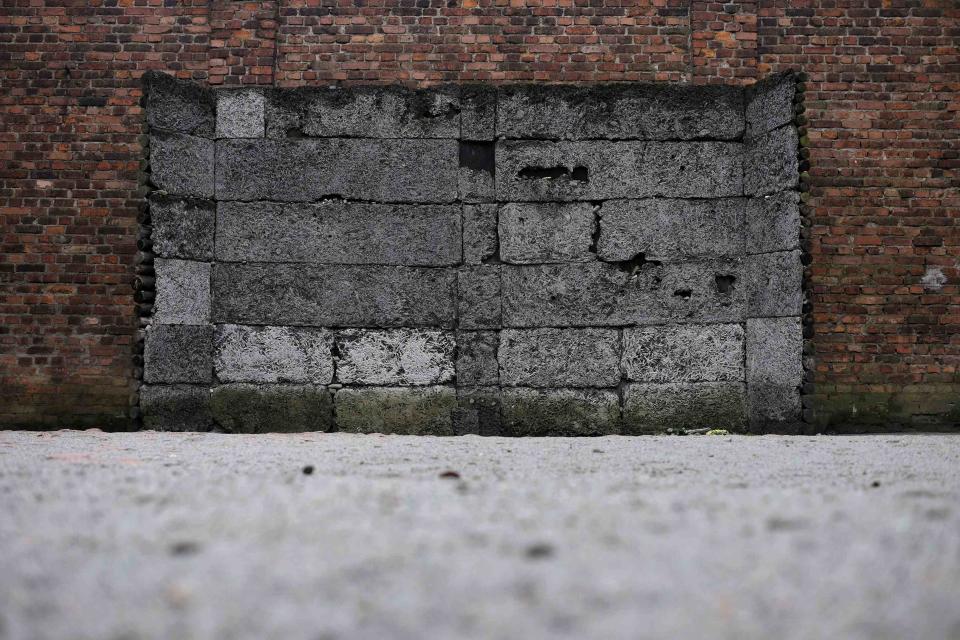 General view of former German Nazi concentration and extermination camp Auschwitz in Oswiecim