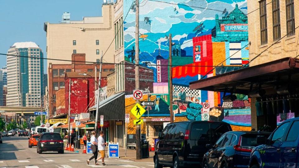 the strip district in pittsburgh, pennsylvania