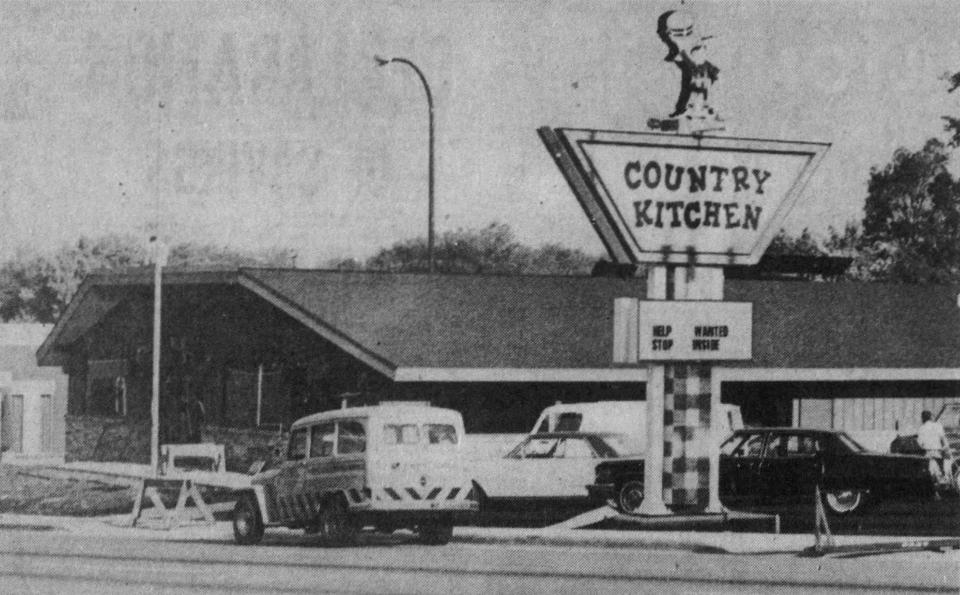 Country Kitchen at 12th and Western is shown in  August 1976 shortly before its opening.