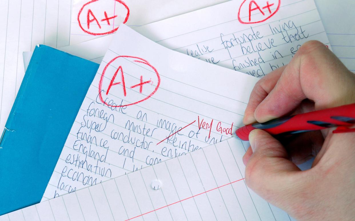 The headmaster of a secondary school has banned teachers from marking  -  Matthew Woodward / Alamy