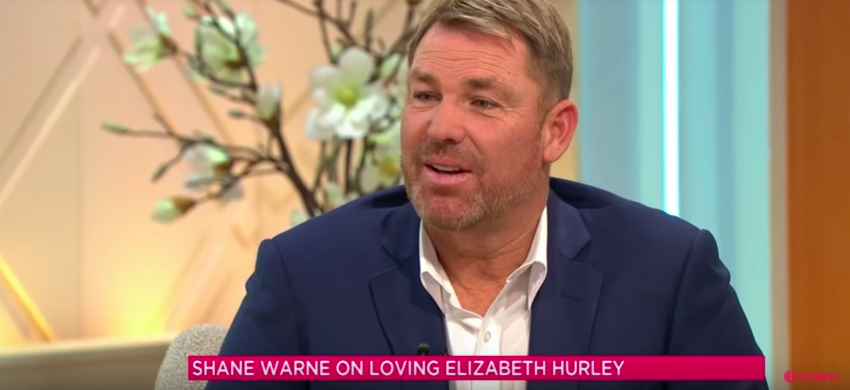 Australian cricket star Shane Warne has opened up about his ex Elizabeth Hurley. Photo: ITV