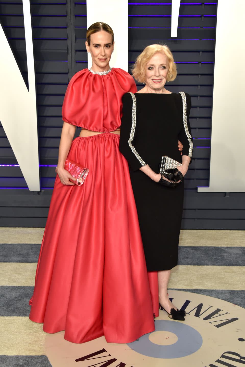 <p>Rumors <a href="http://www.etonline.com/news/177170_holland_taylor_is_dating_sarah_paulson" rel="nofollow noopener" target="_blank" data-ylk="slk:started swirling;elm:context_link;itc:0;sec:content-canvas" class="link ">started swirling</a> in 2015 that <em>American Horror Story</em> star Sarah Paulson, then 41, was dating 72-year-old Holland Taylor. Paulson later confirmed their relationship in <a href="https://www.nytimes.com/2016/03/03/fashion/sarah-paulson-opens-up-about-dating-older-women-holland-taylor.html" rel="nofollow noopener" target="_blank" data-ylk="slk:an interview;elm:context_link;itc:0;sec:content-canvas" class="link ">an interview</a> with the <em>New York Times</em> in 2016, stating: "What I can say absolutely is that I am in love, and that person happens to be Holland Taylor."</p>