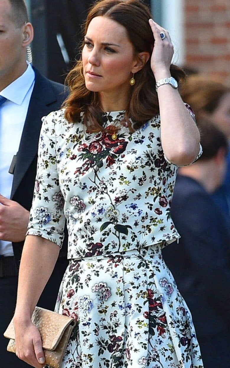 The Duchess of Cambridge described the visit as 'shattering' - Credit: BRUCE ADAMS